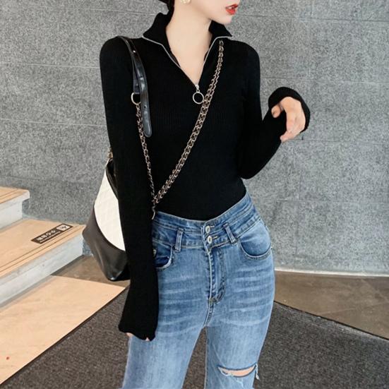 Pull Femme Col Roulé En Laine - Manches Longues, Chaud Et Confortable - Taille S à XXL - Pour Automne Et Hiver