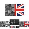Royal Queen Elizabeth Ii Garden Flag With Union Jack Bunting For Home Decor