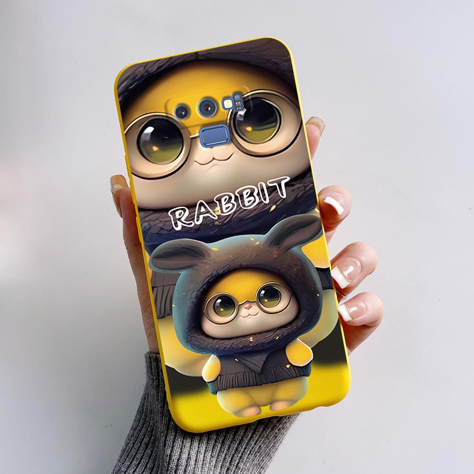 Für Samsung Galaxy Note 9 Hülle 6,4'' Niedliches Kaninchen Panda Silikon Weiches TPU Rückseite für Samsung Note 9 SM-N960F N9600 Handyhülle