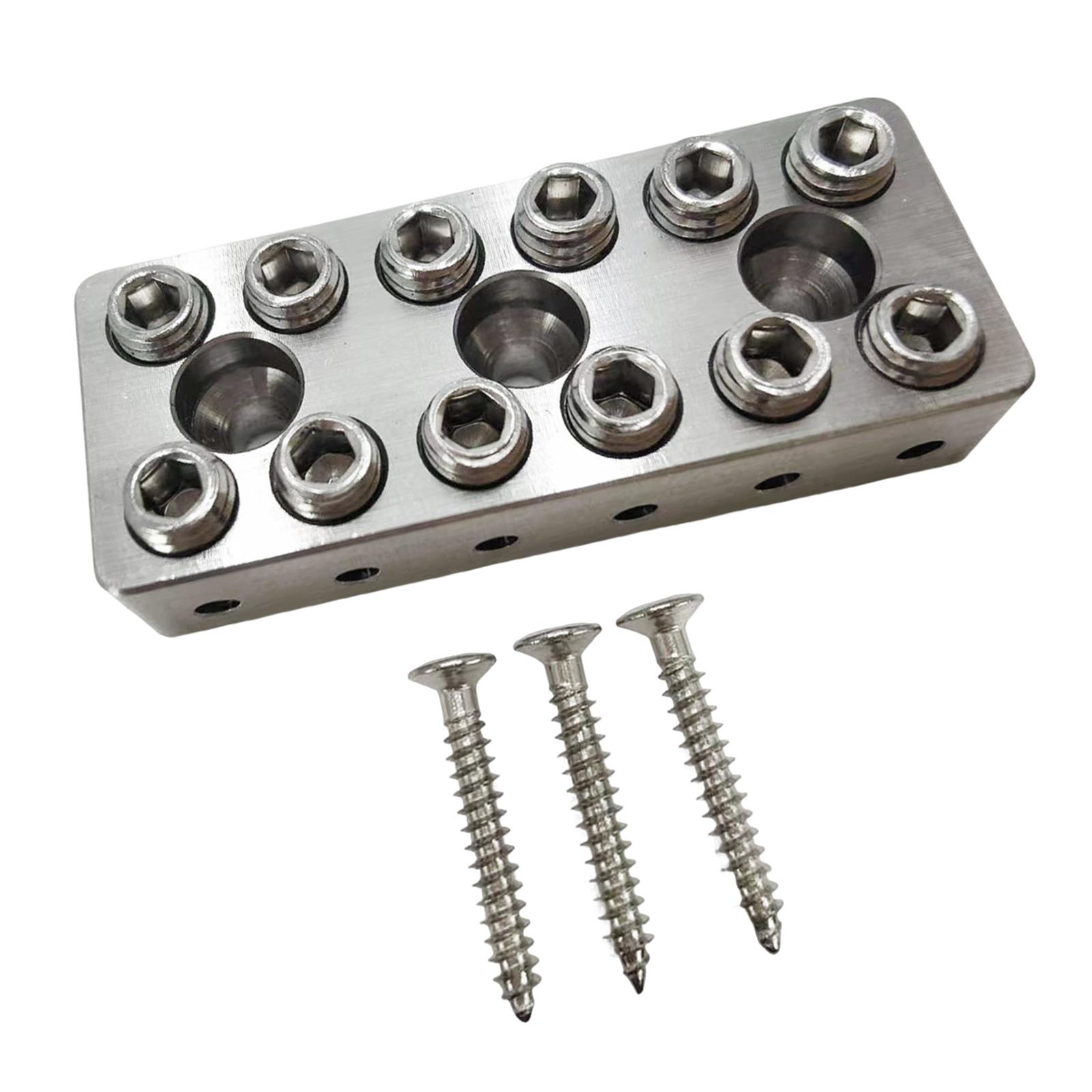 

High Performance Headless Guitar Bridge Stainless Steel Pillow Body for Electric Guitar Maintenance