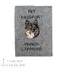 Finnish Lapphund, Finnish Lapponian Dog - Dog passport case, document case, gift for the traveller from the Art-Dog brand