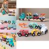 Wooden Animal Pattern Magnetic Car Building Block Children Puzzle Toy Set For Early Education And Cognitive Development