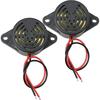 MEETOOT Piezo Electric Tone Buzzer Alarm DC 3-24V 30x15mm High Decibel Continuous Sounder Electronic Buzzer Alarm for Physics Circuits Continuous