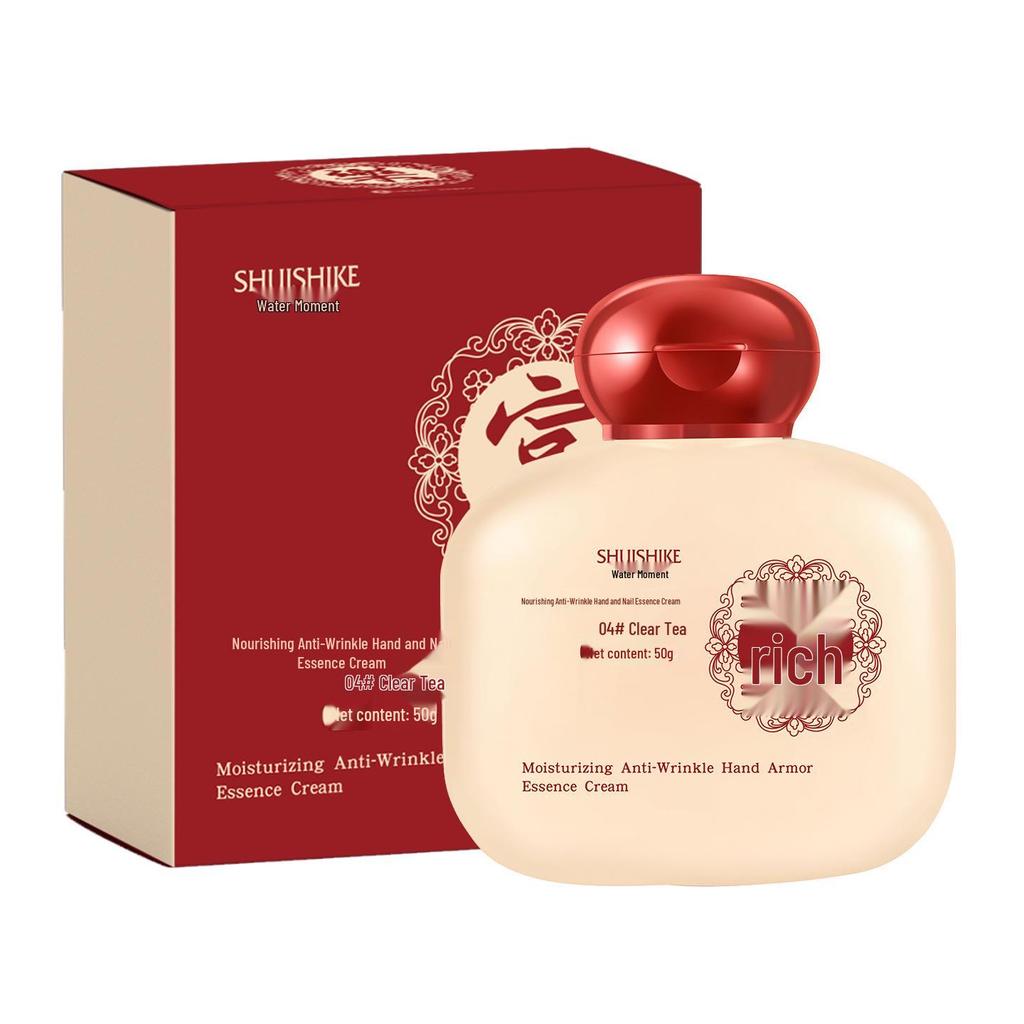 Luxury Travel-Size Moisturizing & Anti-Wrinkle Hand Cream Gift Set with Nail Care Essence