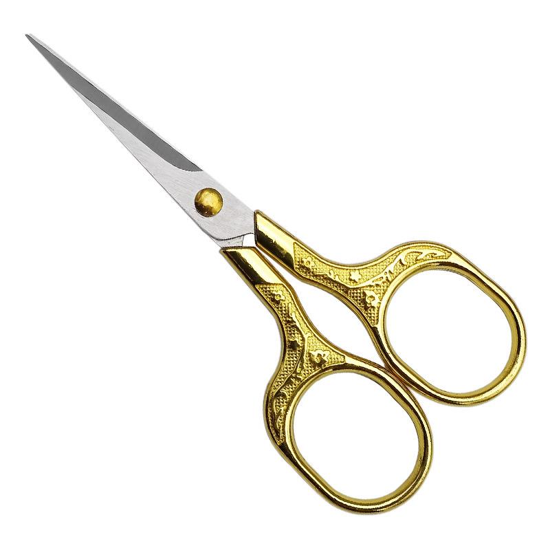Plum Blossom Stainless Steel Retro Scissors for Paper-cutting and Embroidery
