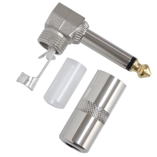 KAUMO Mono Phone Plug L-Shaped Mono Phone Connector for DIY Use (2 pieces)