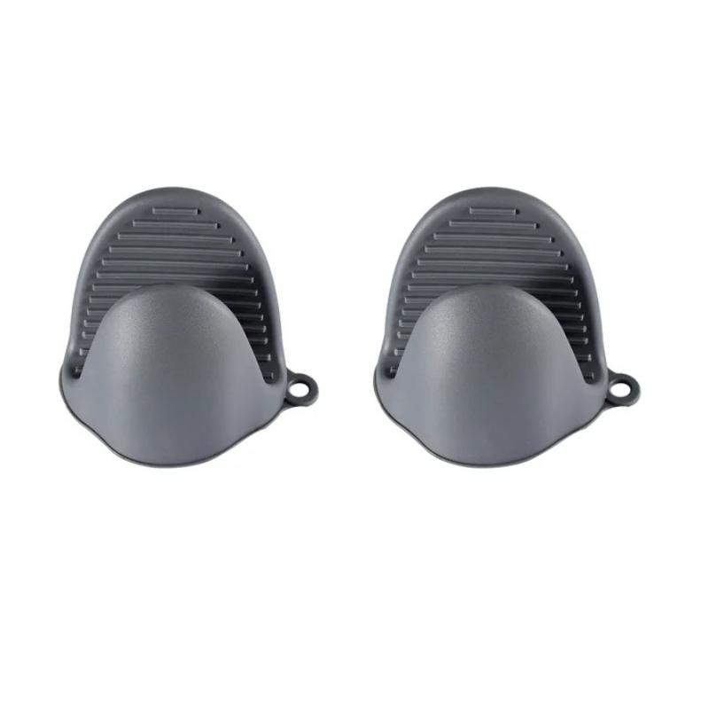 2pcs Oven Mitts Silicone Heat Resistant Pinch Mitts Anti Scalding Non Slip Gloves Clips Pot Holder Cooking Baking Oven Mitts