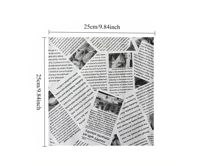 100/1000 Pcs Oil-Proof Paper for Wrapping Burger Bread Fried Food Sandwich Packaging Fryer Air Baking Paper Plate  Accessories