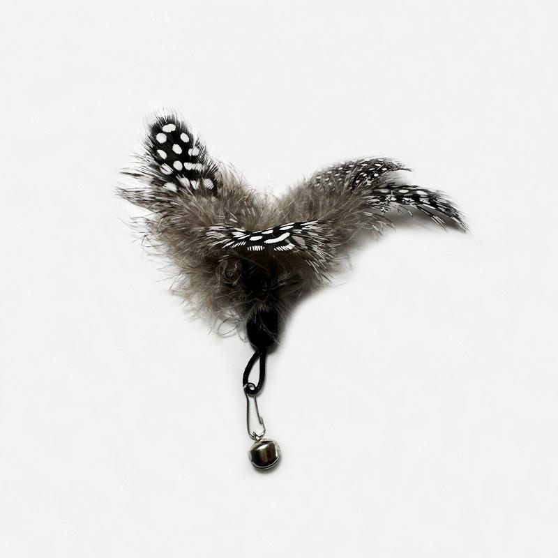 

Натуральный жемчуг, перо, дразнилка для кошек, сменная головка из перьев, имитация горошка, перо, ручная работа, дразнилка для кошек