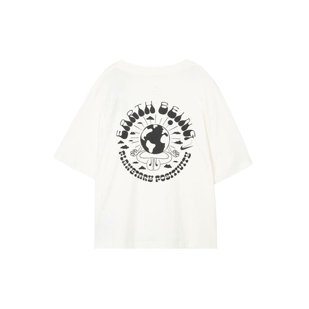 Nike Loose Fit Round Neck Short Sleeve T-Shirt With Back Letter Pattern Women Tops Sail-White DQ3308-133