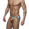 UXH Men's Cartoon Print Triangle Swim Trunks - Trendy and Fun Beachwear