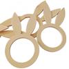 Pcs/pack Fashion Restaurant Layout Crafts Smooth Rabbit Pattern Easter Napkin Rings Table Decor Napkin Buckle Easter Supplies