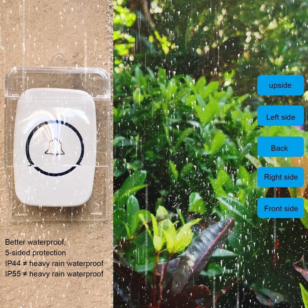 Transparent Doorbell Rain Cover Durable Fingerprint Lock Cover Access Control Rain Cover Snow
