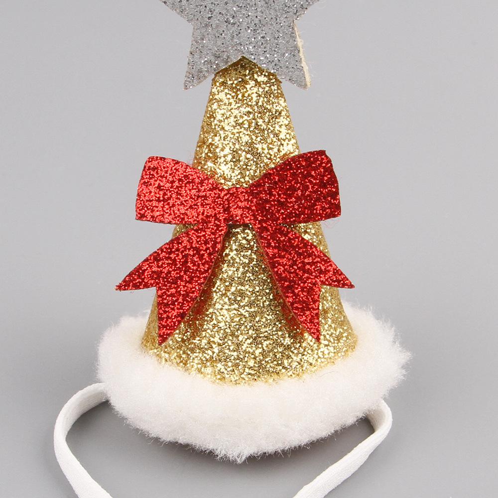 Pet Christmas Hat Comfortable Colored Pet Funny Photo Ornament Cat Christmas Hat