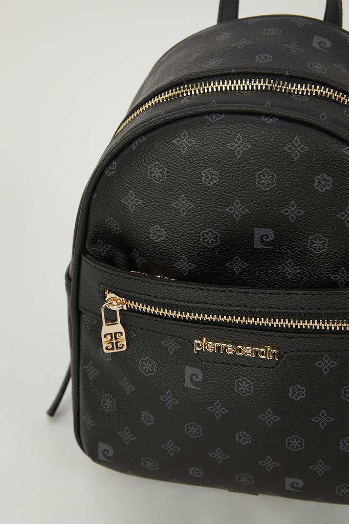 Original Pierre Cardin Coffee Monogram Luxury Backpack Coffee Monogram Women's Backpack