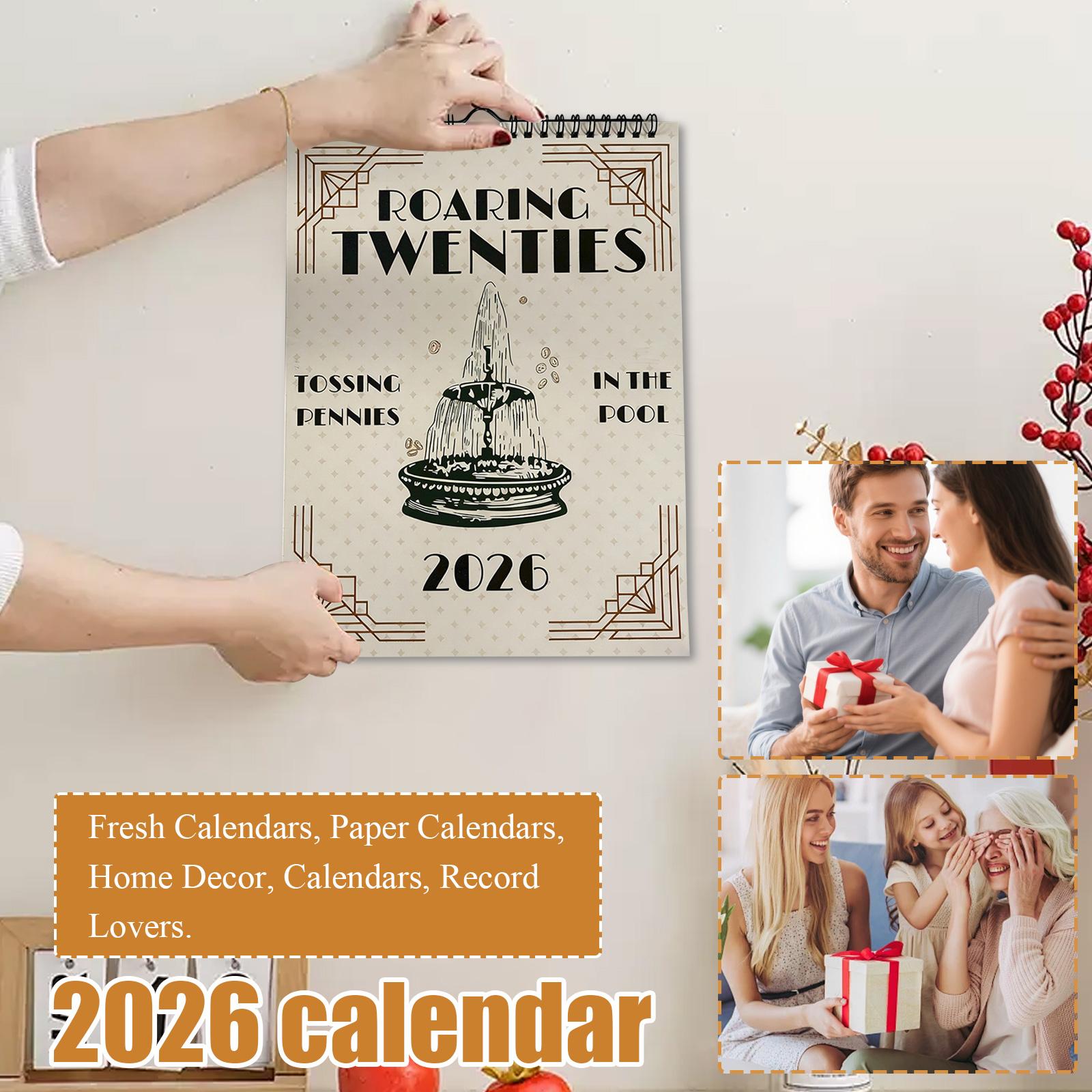 Свежие календари, Бумажные календари, Домашний декор, Календари, Любители записей. One Size