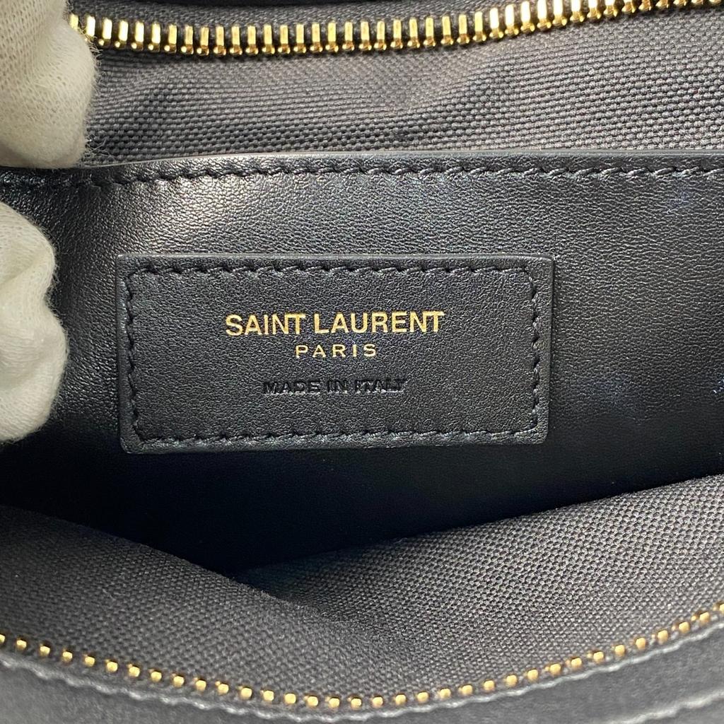 Geantă de umăr SAINT LAURENT folosită negru Rafie Femei