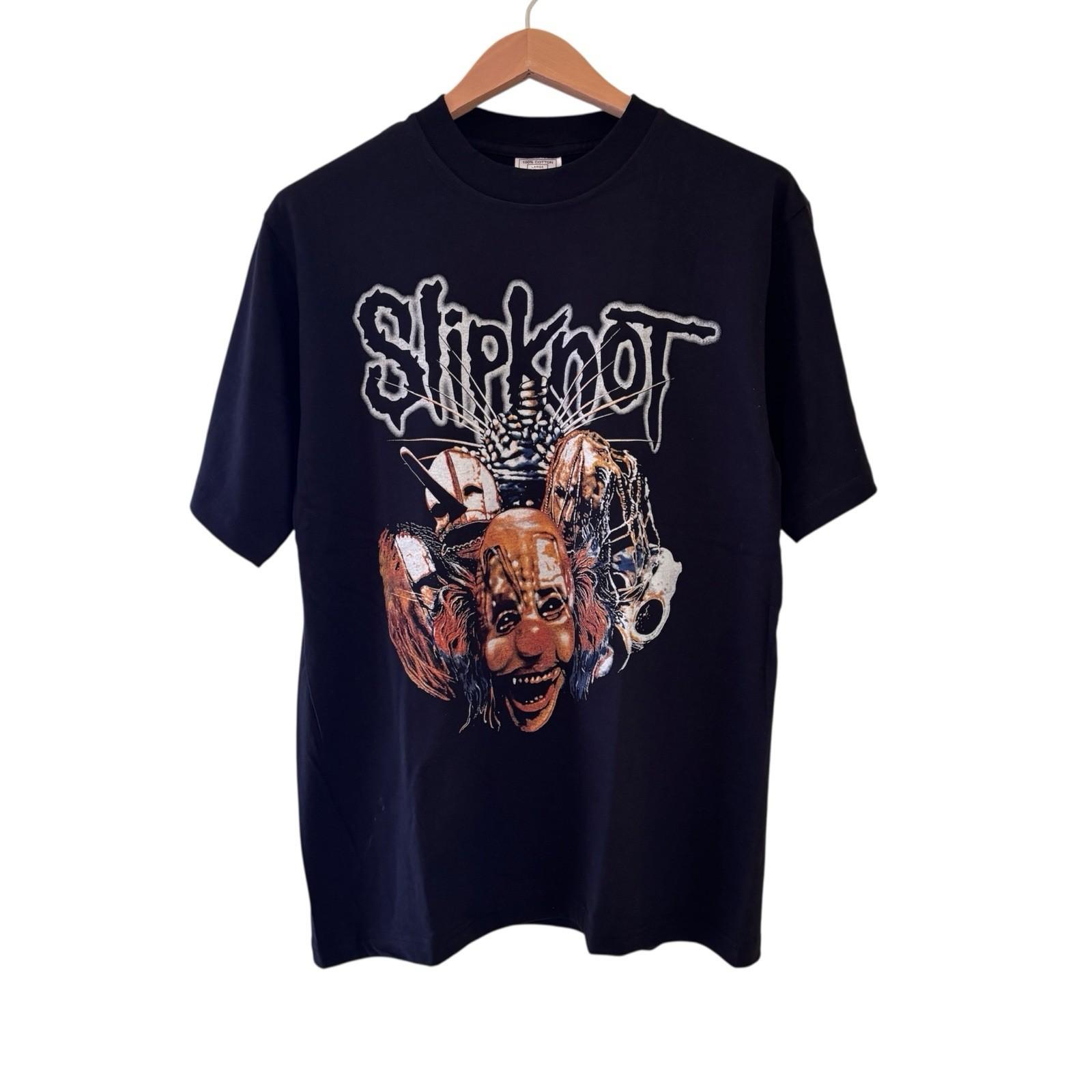 SLIPKNOT 870621345 Band Masks Members Band Tee Modern Reprint Large M