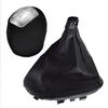Sleek Black Leather Gear Shift Knob Gaiter Boot Compatible with For IVECO For DAILY V VI Models 2008 2017 Modern Design