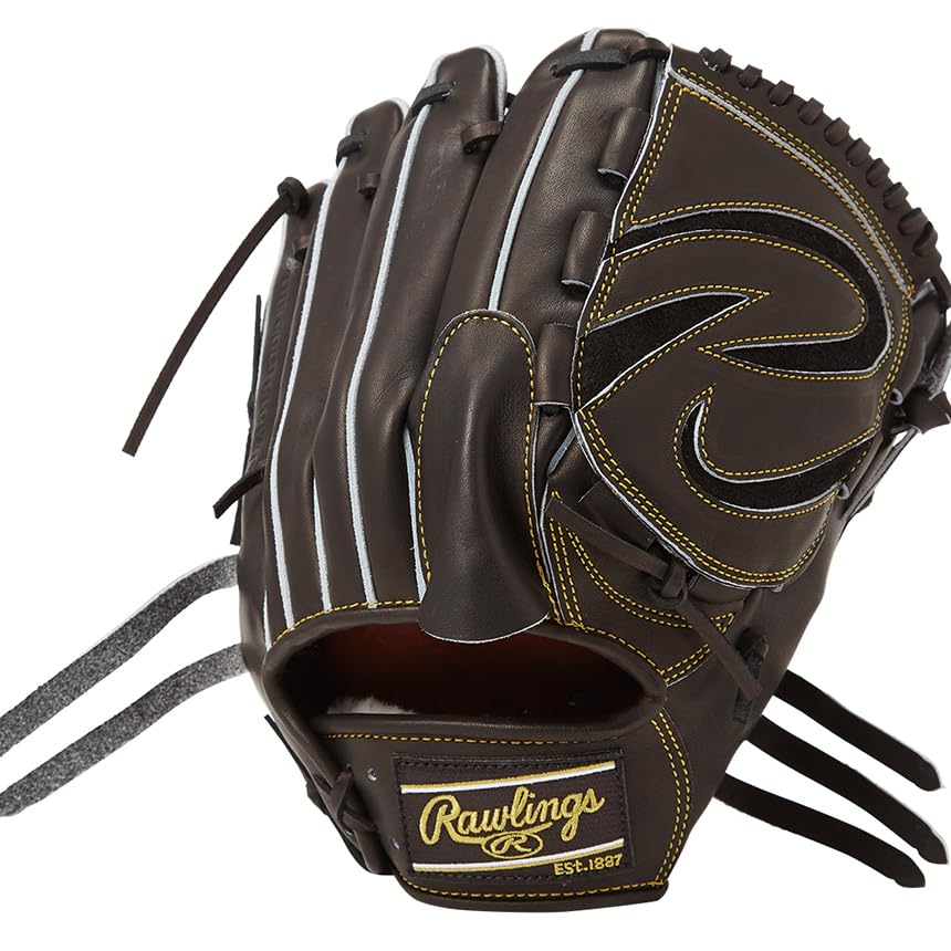 Rawlings Baseball HOH JAPAN Black Size Glove, Hardball, Adult, GH5HJD15, [Pitcher's Glove], 11.75 (Right-Handed Thrower)
