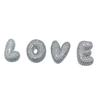 Cz Zircon Fat Initial A-Z Letters Balloon Bubble Pendant Necklace For Women Men Stainless Steel Box Chain Hip Hop Iced Jewelry
