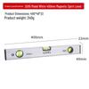 High-Precision Magnetic Spirit Level - Cast Aluminum, Strong Magnet, Multiple Specifications, Professional Measuring Tool for Home Use.