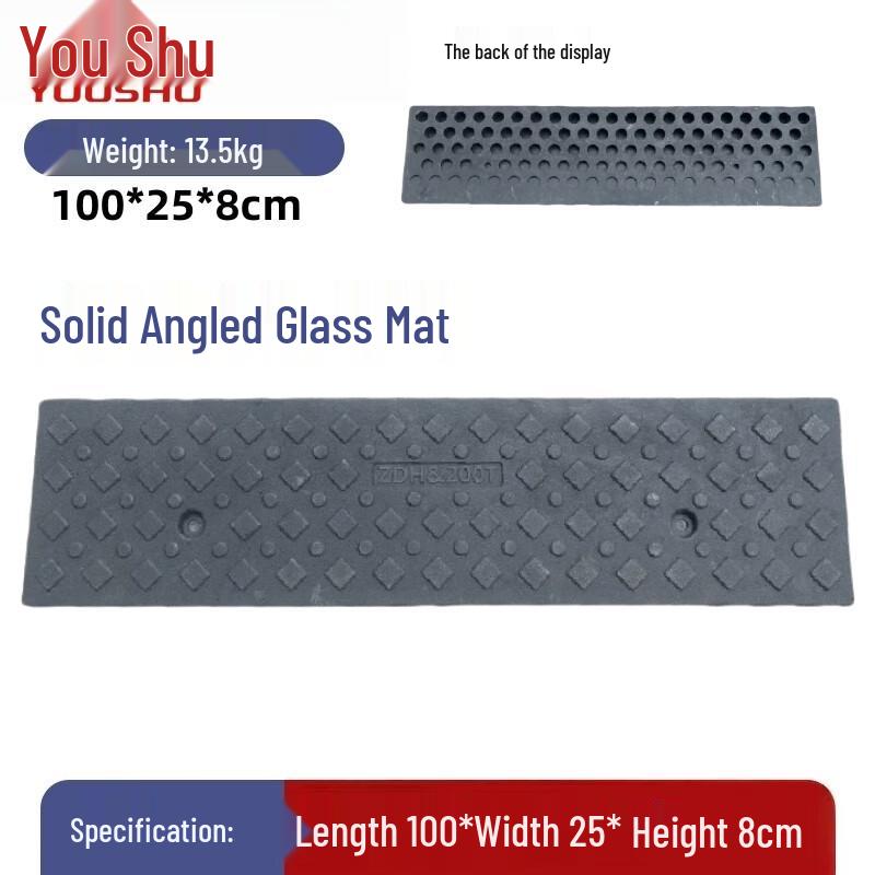 Heavy-Duty Solid Rubber Vehicle Ramp