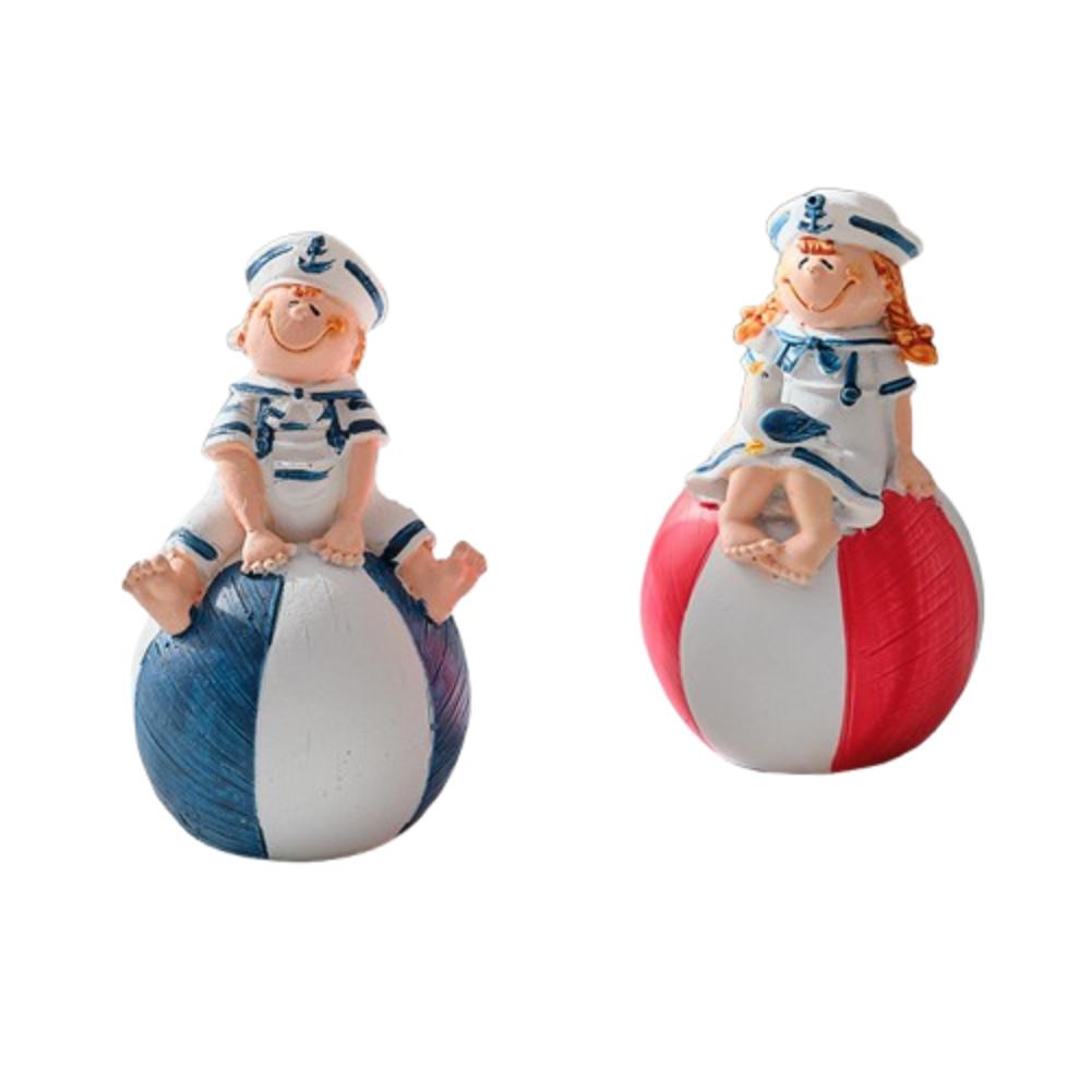 Resin Crafts Salute Doll Ornament Mediterranean Style Couple Figure Model  Home Decoration