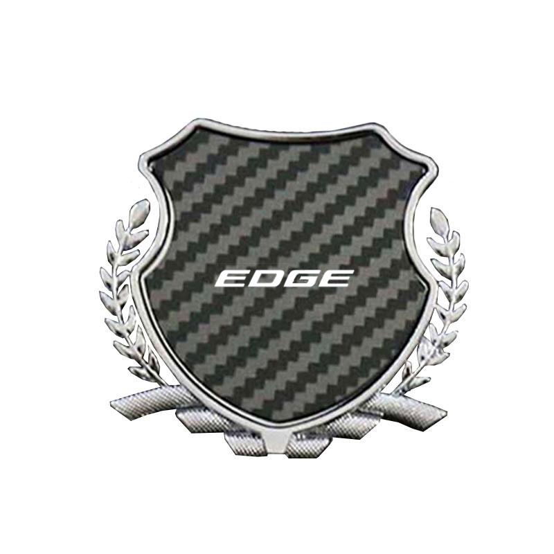 Zinc Alloy Metal Car Fender Emblem Side Window Badge Styling Decal For Ford Edge Logo Exterior Modification Decor Accessories