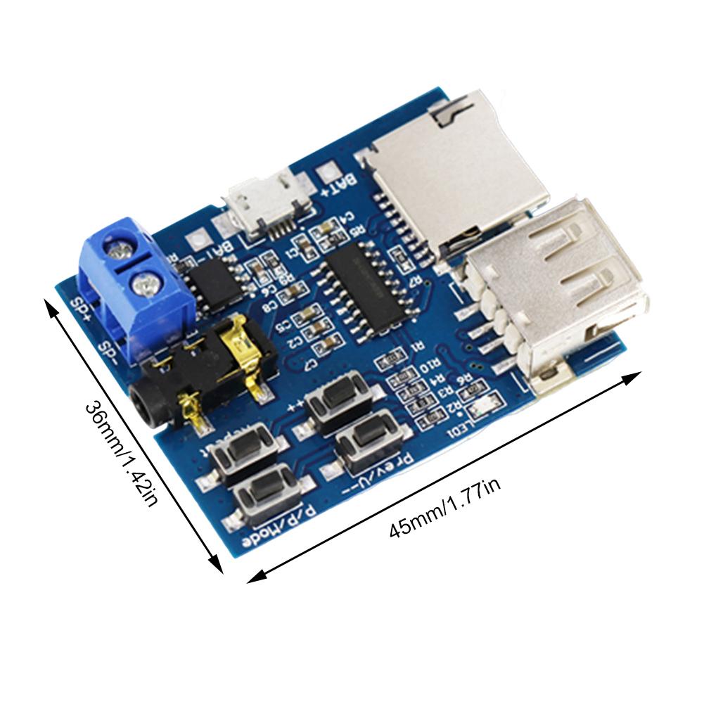 Voice Power Amplifier Template Support TF Card U Disk MP3 Decoding Player Module