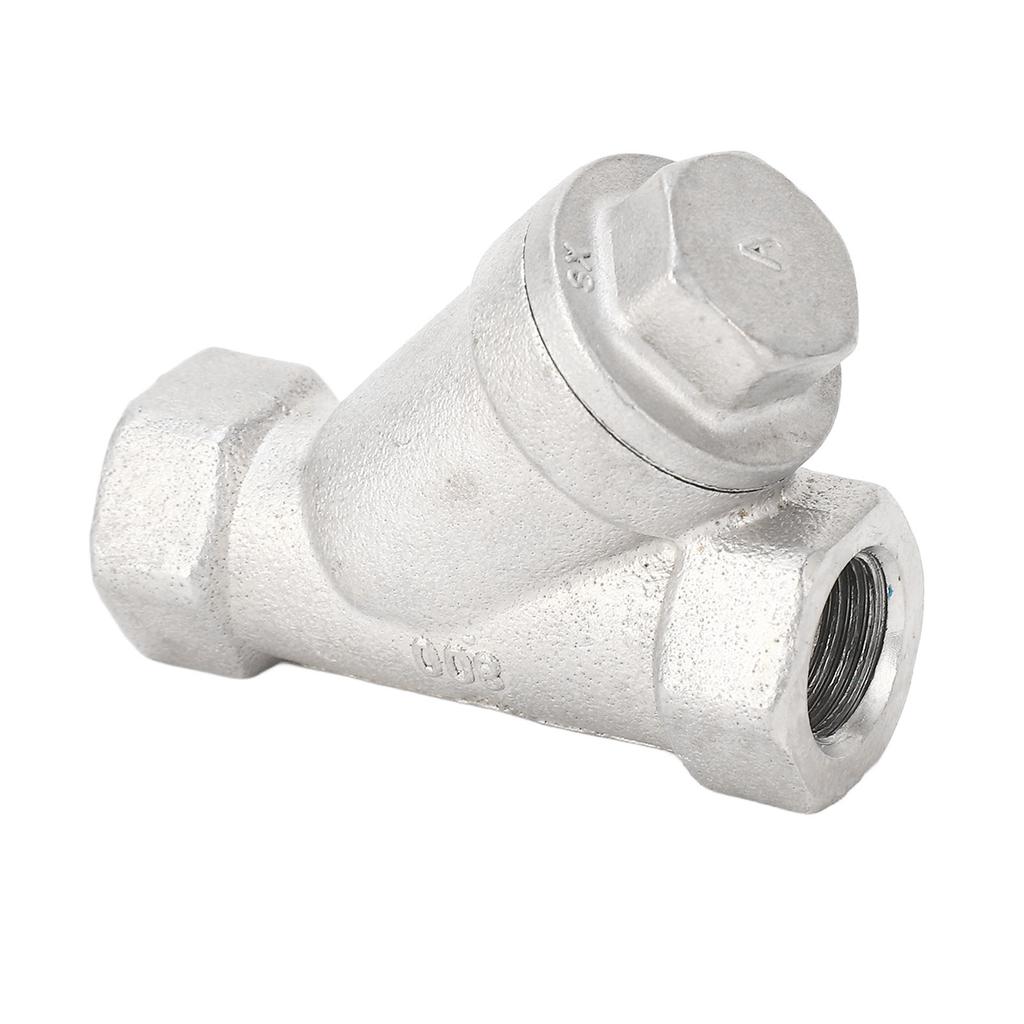 Y-Filter Edelstahl Doppellagiges Netz Geringer Strömungswiderstand Y-Typ Wasserfilter für Wasser Öl Gas 1/4 Zoll DN8