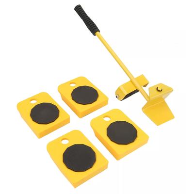 Set di Attrezzi Sollevatore e Trasportatore per Mobili 200 kg di Portata 4 Scivoli a Rulli Trasporto Mobili Pesanti