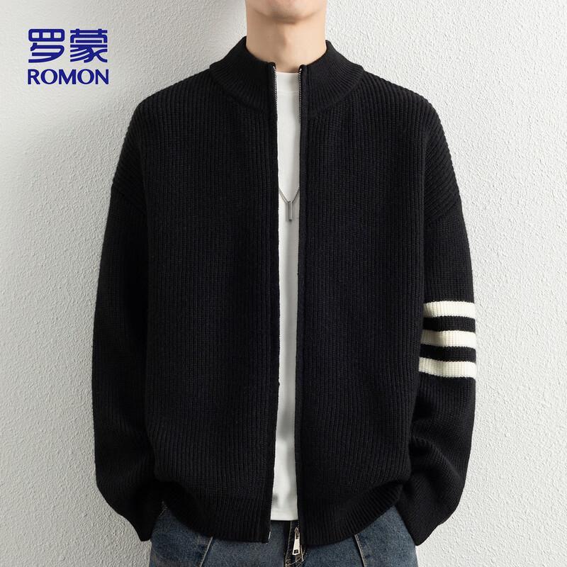 

ROMON Men s Winter Knit Cardigan Sweater 6015 L