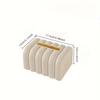[Bread Tissue Holder] One Unique Beige Tissue Box Holder Shaped Like Bread -Made From Durable PP,Featuring An Easy-To-Use Design for Decorating Dining
