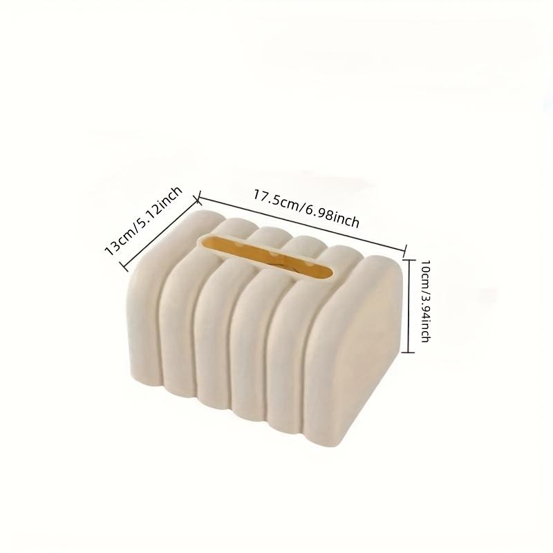 [Bread Tissue Holder] One Unique Beige Tissue Box Holder Shaped Like Bread -Made From Durable PP,Featuring An Easy-To-Use Design for Decorating Dining
