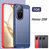 For Honor 200 Deksel For Honor 200 Deksel Støtfanger Luksus Støtsikker Silikon Børstet TPU Beskyttende Telefon Bakdeksel For Honor 200