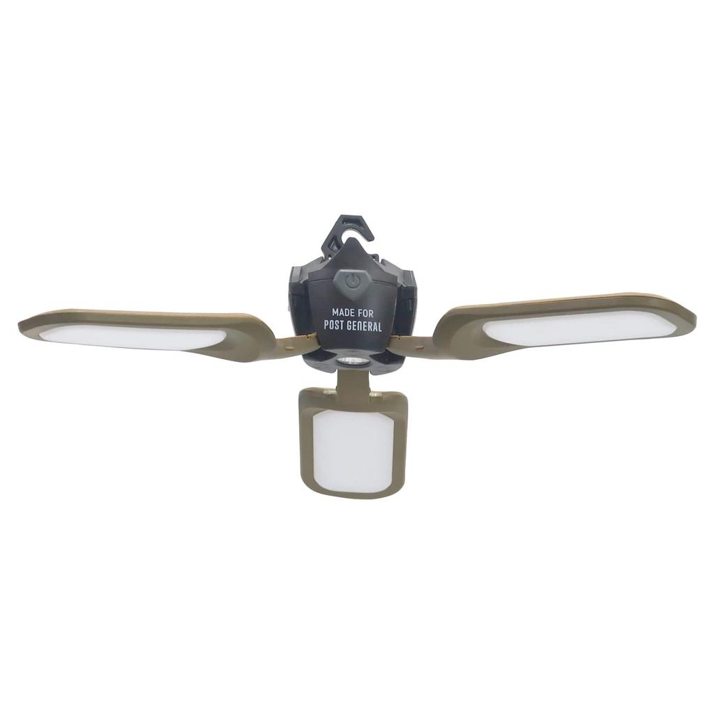 LED light Tri-panel solar-charged