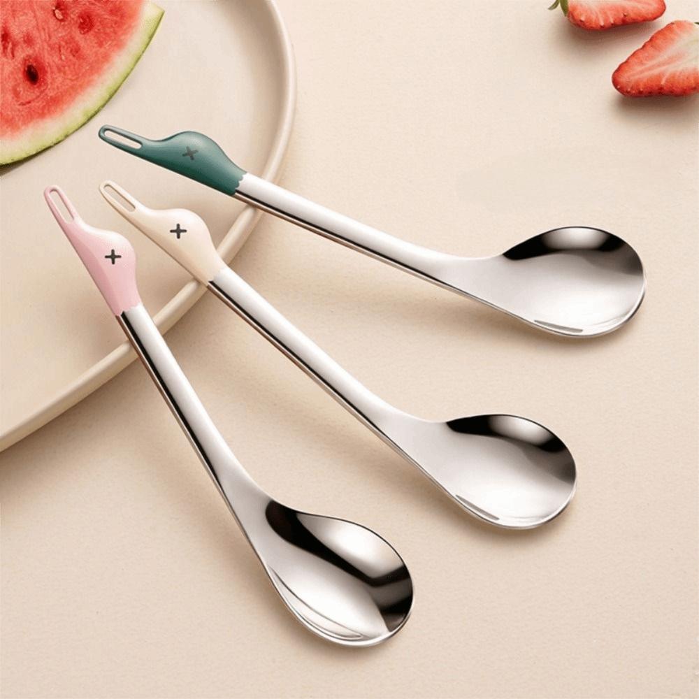 Duck Shape Watermelon Spoon Food Grade Coffee Spoon Smooth Surface Dessert Spoon Coffee Stirring