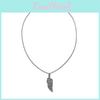 Trendy Men's Feather Pendant Necklace Crafted From Durable Alloy Unique Gift Idea