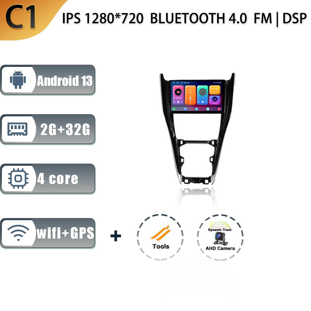 Android 13 For Toyota Harrier XU60 2013 - 2020 Auto Radio Car Multimedia Player Navigation Screen WIFI  Carplay Stereo Head Unit