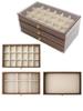 Large Capacity Walnut Jewelry Storage and Display Box