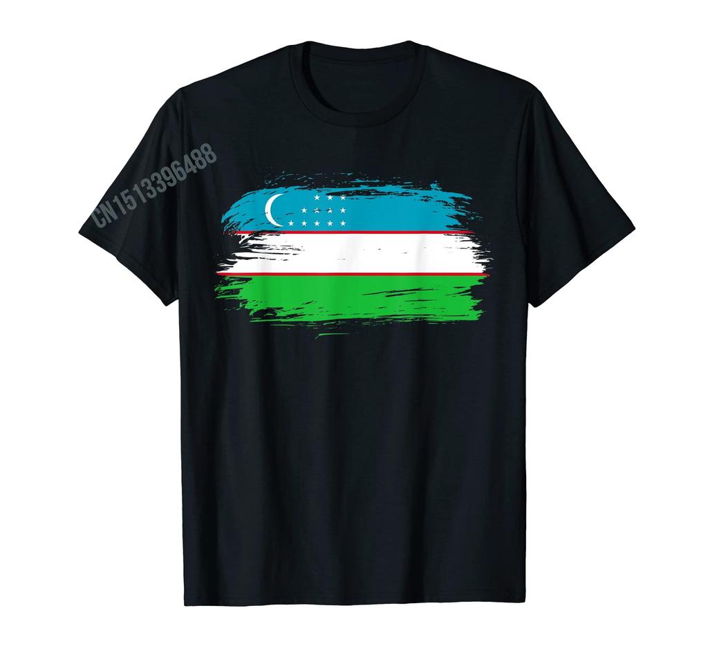 Men Women T Shirt More Design Uzbekistan Uzbek Tashkent Xumo Flag TShirt Tops 100 Cotton  Tees