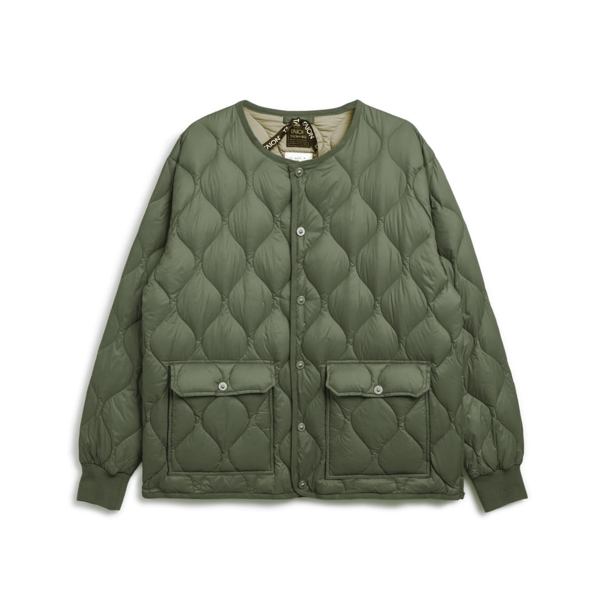 

Taion Unisex Military Oversized Crew Neck Down Jacket (Soft Shell) 104LSBPML-1