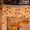 Festive Christmas LED Chrome Ball String Lights with Tree Star Ornaments Store Window Display