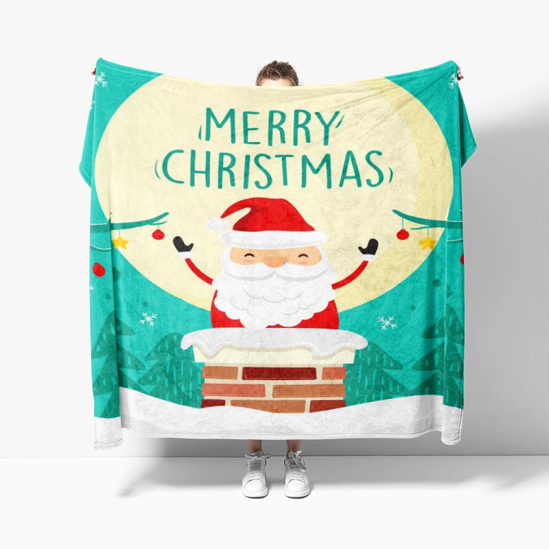 Wohndekoration Plüsch Überwurf Sofadecke Tagesdecke Bett flauschig weiche Decken Dekor Plaid Modern Halloween Frohe Weihnachten Winter