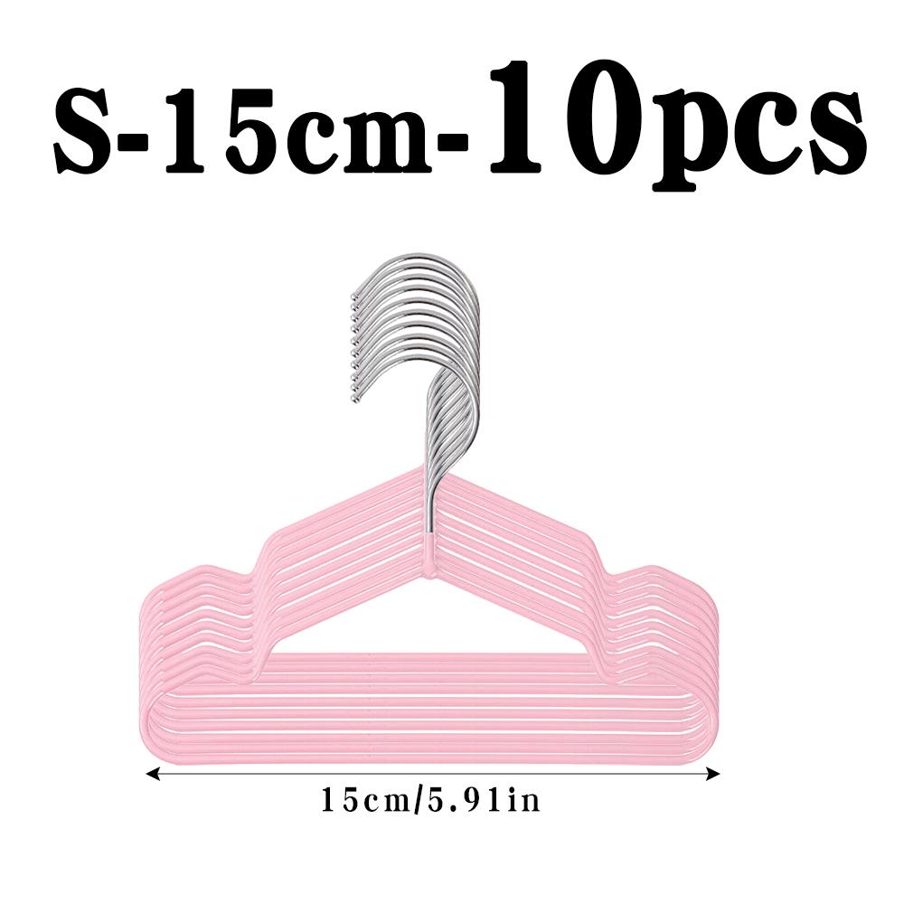 10Pcs Pet Clothes Hangers, Space-Saving Metal Hangers For Pet Apparel, Durable & Easy-To-Use, Ideal For Small To Large Pets