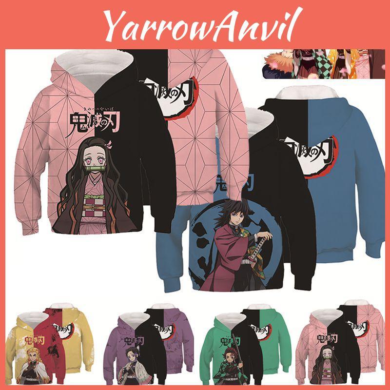Anime Demon Slayer Kimetsu No Yaiba 3d Hoodie Men Women Pullover Hooded Top Soft Breathable Fabric