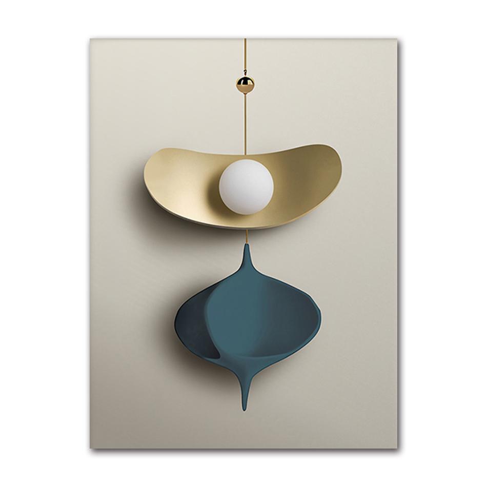 Modern Green Geometric Abstract Canvas Painting Posters and Prints Wall Art Pictures for Bedroom Living Room Nordic Home Decor