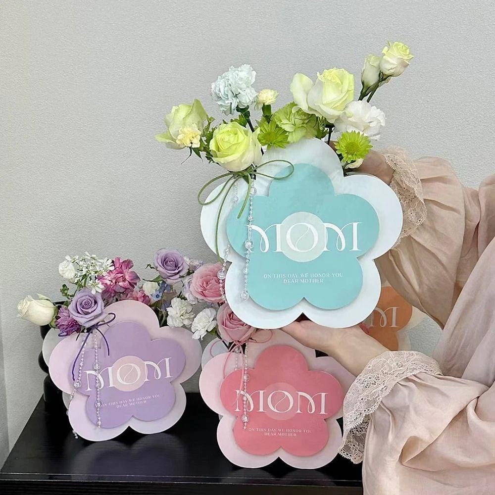 

3Pcs DIY Foldable Flower Box Handheld Gift Boxes New Bouquet Wrapping Box помаранчевий
