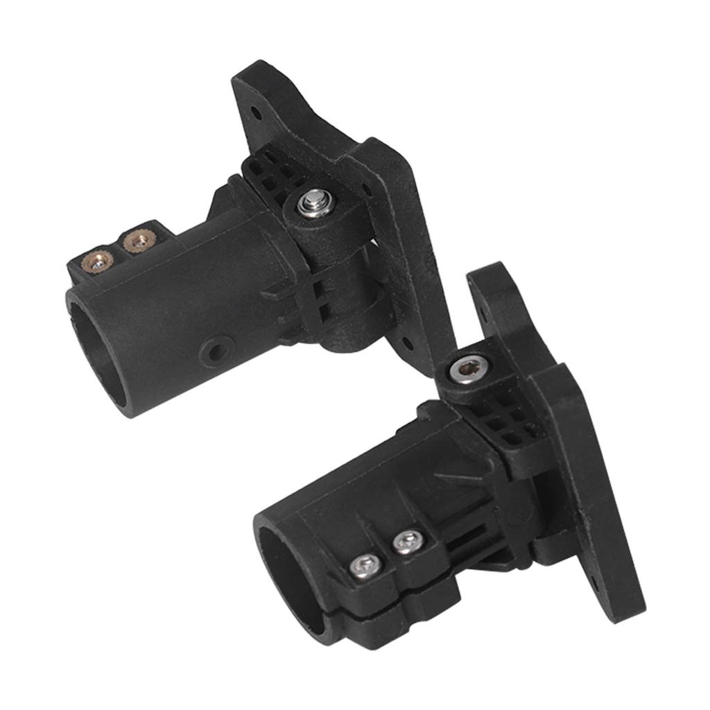 2Pcs Drone Folding Spray Rod Fixed Base Parts Black 20mm Nylon Aluminum Alloy Connector for